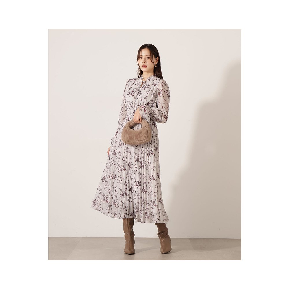 1h可退 日本直邮PROPORTION BODY DRESSING 女装 花柄雪纺连衣裙 - 图0