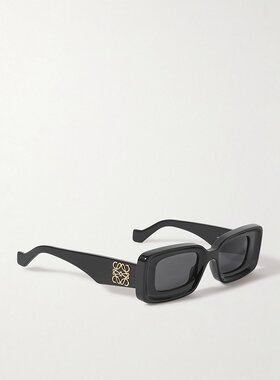 潮奢 LOEWE 罗意威 男士 Anagram 矩形框醋纤太阳眼镜 LW40101I