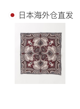日本直邮ROSI COLLECTION 男士 羊毛印花方巾 244【付后1h可退】