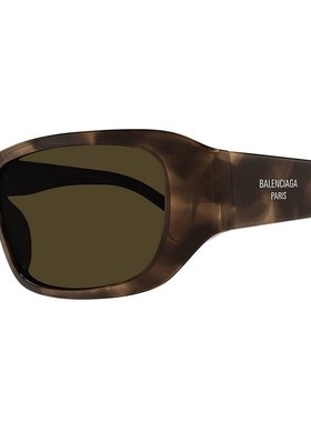 BALENCIAGA 男士眼镜 BB0365S002 CO 黑色 几何框架太阳镜