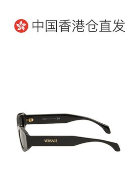 香港直邮潮奢 versace 范思哲 女士 黑色 Signature 太阳镜 0VE44