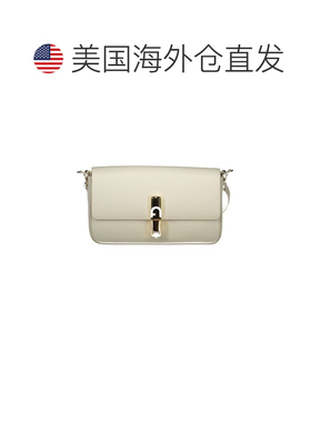 自营Furla Leather Women Women's Handbag - white 美国奥莱直发