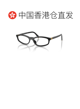 1h可退 香港直邮MIU MIU 女士眼镜 MU01ZV16K1O1 CO 黑色 徽标平