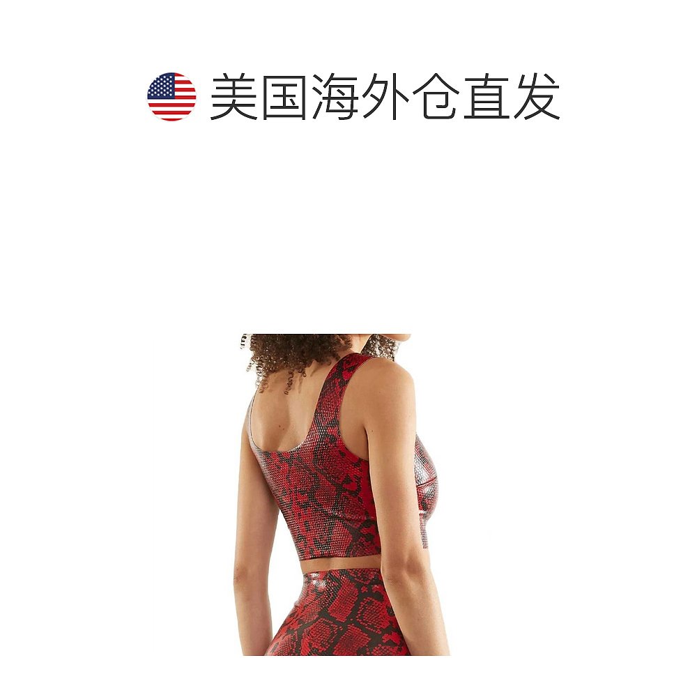 commando红蛇仿皮动物方领短款上衣 - red snake 【美国奥莱】直 - 图1