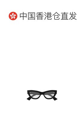 1h可退 香港直邮GUCCI 女士眼镜 GG1836O004 CO 黑色 几何平光镜