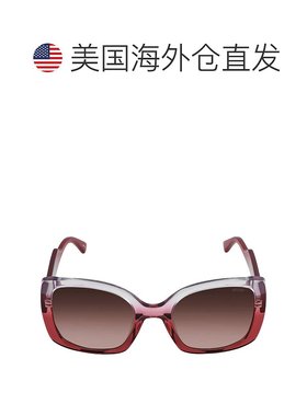 自营Moschino Brown Gradient Square Ladies Sunglasses MOS124/