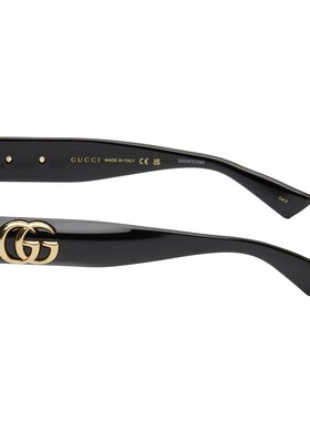 潮奢 Gucci 古驰 女士 黑色 GG Oval 太阳镜 GG1829SK001