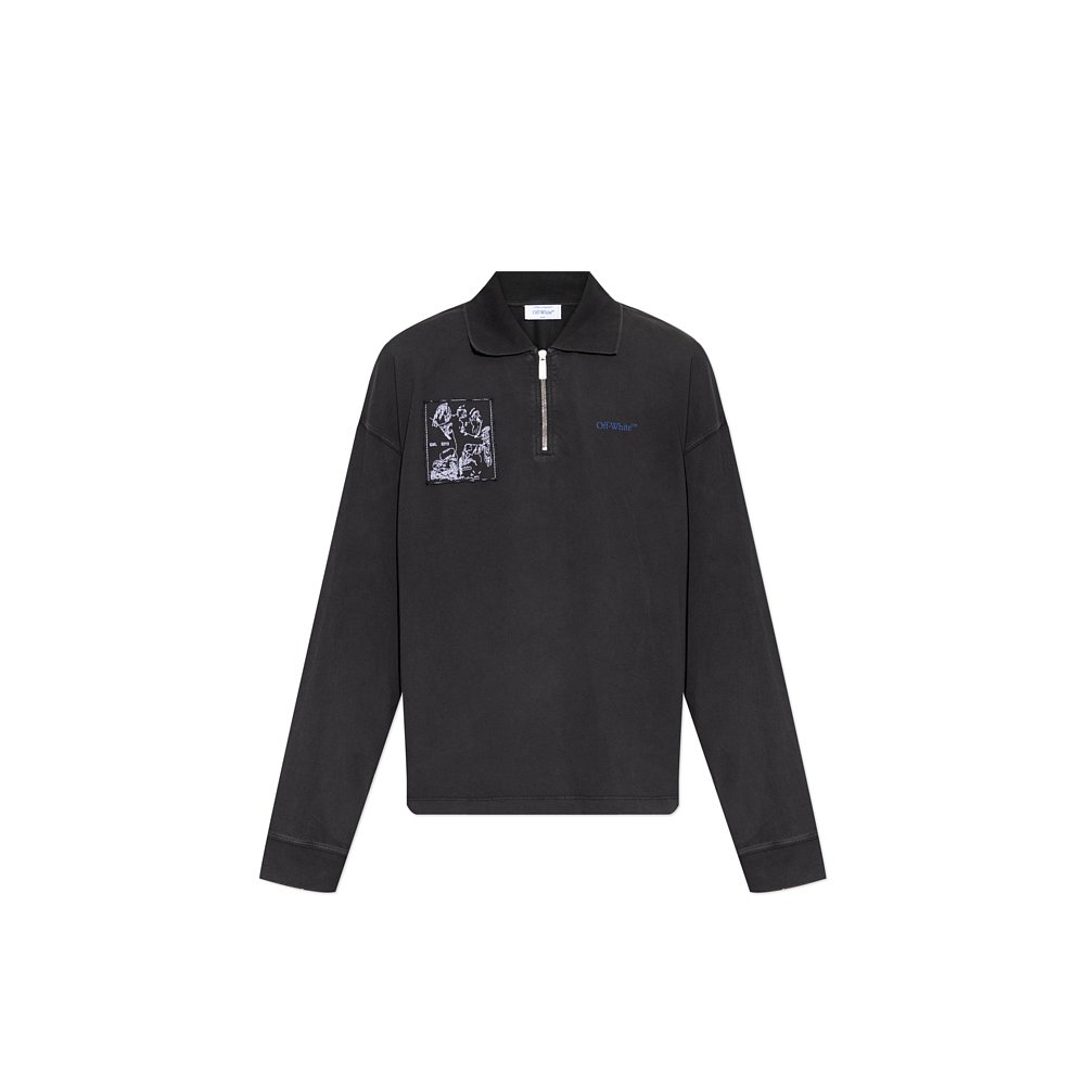 1h可退 OFF-WHITE 男士户外T恤 OMAD00NF25JER0031345 AW2025长袖 - 图0