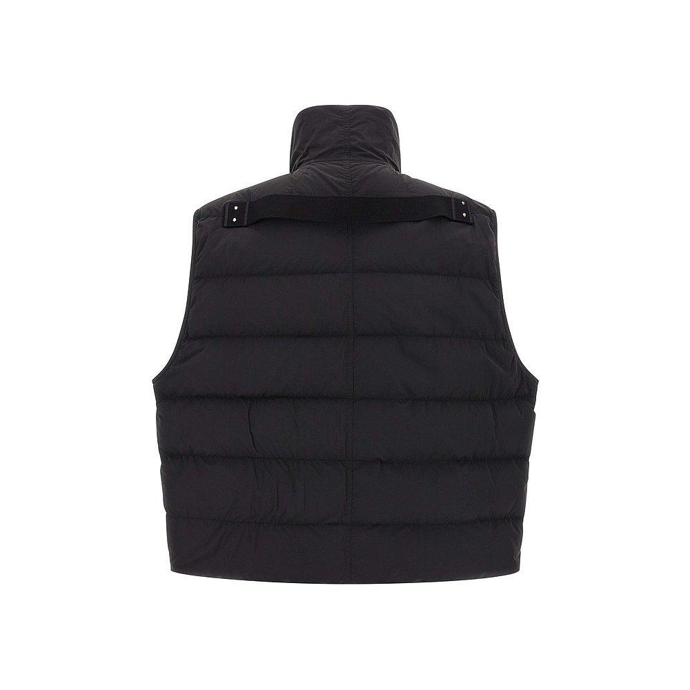 1h可退 RICK OWENS 男士马甲 RU02E1798MTD109 AW2025 黑色 - 图0