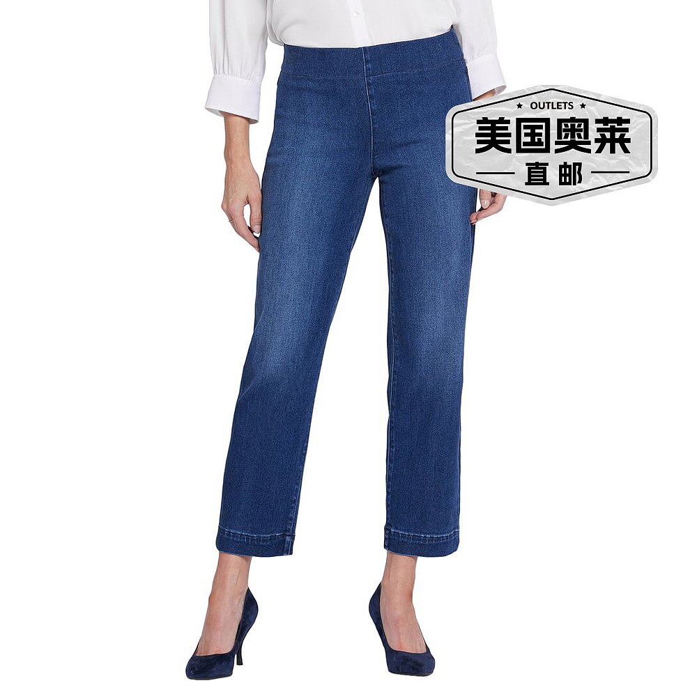 自营NYDJ Petite Bailey Missionblue Straight Leg Jean - blue - 图0