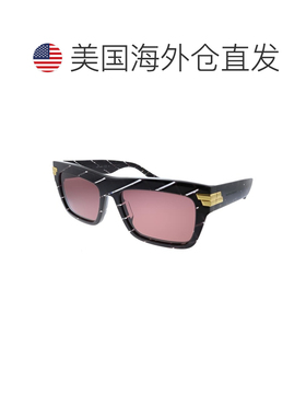 自营Bottega Veneta  BV 1058S 003 Unisex Rectangle Sunglasses