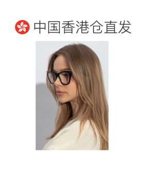 香港直邮TOM FORD 女士眼镜 FT5971B001 AW2024 黑色 徽标平光镜