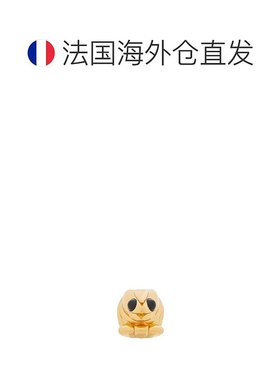 欧洲直邮Loewe罗意威金属小虾骰子金色精巧时尚珐琅饰面精致