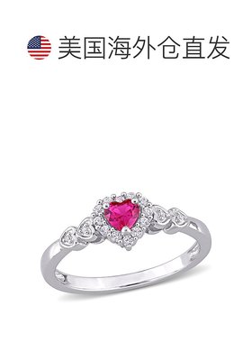 自营 Mimi & Max 2/5 克拉 TGW 人造红宝石人造白色蓝宝石和钻石