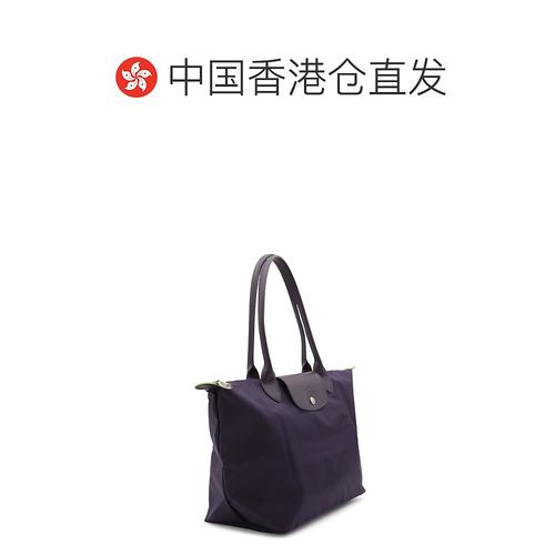 香港直邮潮奢 LONGCHAMP女士BLUEBERRY LE PLIAGE M TOTE BAG托-图1