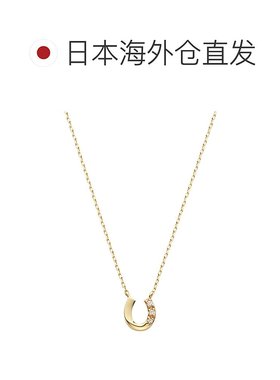 日本直邮Vendome Aoyama新款10K黄金钻石人气款马蹄项链 AJVN1491