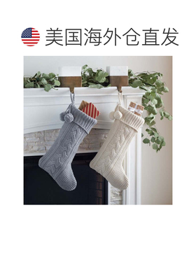 自营safavieh肉豆蔻袜 - 灰色/白色 美国奥莱直发