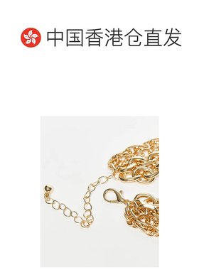 1h可退 香港直邮潮奢 ASOS 女士 details 设计混合链条色调项链(4