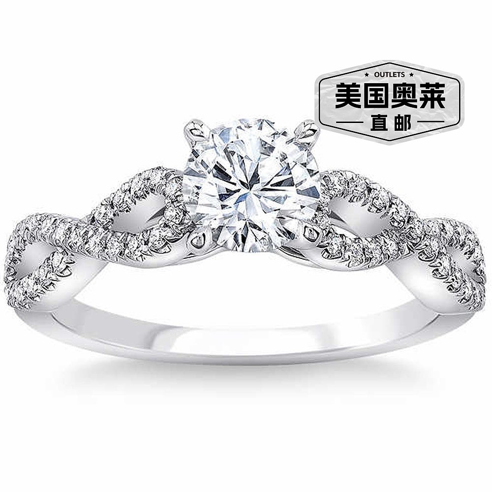 pompeii31 1/2 Ct Diamond Engagement Ring Infinity Twist Band - 图0