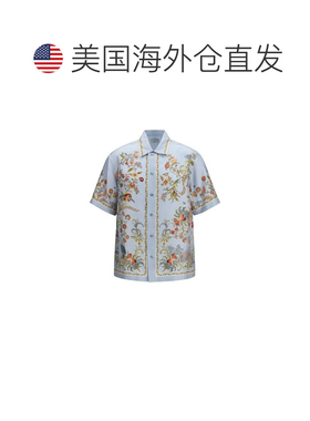 自营Etro Silk Pattern Men's Shirt - multicolor 美国奥莱直发