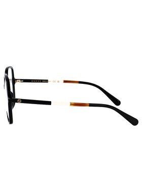 GUCCI 女士眼镜 GG1003O010 SS2025 黑色 全框平光镜