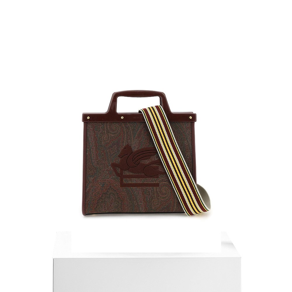 香港直邮潮奢 Etro艾特罗女士Etro love trotter mini tote bag-图3