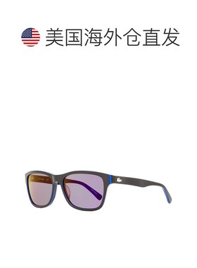 自营 Lacoste 中性矩形太阳镜 L683S 006 黑色/蓝色 55mm - 006