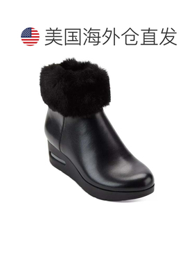 自营Dkny Nadra K3279020 Boots Women's Black Leather Wedge He