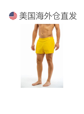 自营Moschino Polyester Swim Men's Shorts - yellow 美国奥莱直