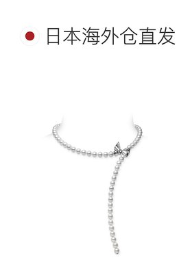 日潮跑腿MIKIMOTO御木本 女款Akoya珍珠手链项链 灰珍珠 55cm KZ-