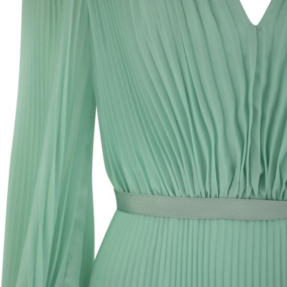 MAX MARA24SS中长连衣裙女2411221124600 WATER GREEN - 图2