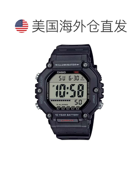 自营Casio Men’s Black Digital Sport Watch with Grey Dial -