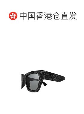 香港直邮GUCCI 女士太阳镜 GG1835S006 SS2025 黑色 矩形太阳镜