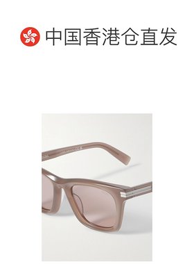 1h可退 香港直邮潮奢 zegna 杰尼亚 男士 方形框醋纤太阳眼镜 EZ0