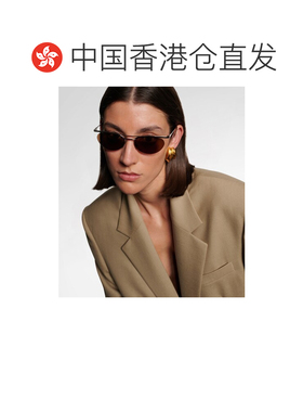 香港直邮Saint Laurent 圣罗兰 女士 SL 徽标椭圆形太阳眼镜