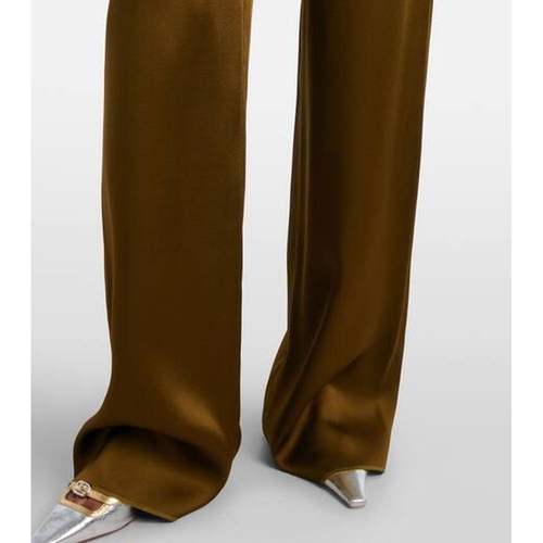 1h可退 香港直邮MaxMara 麦斯玛拉 女士 Cono 缎面阔腿裤 - 图3