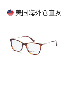 自营Longchamp Women's 52 mm Brown Opticals - warm havana 美