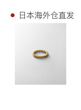 1h可退 日本直邮COCOSHNIK 女士 SV925银镀K18YG球链设计小指戒 7