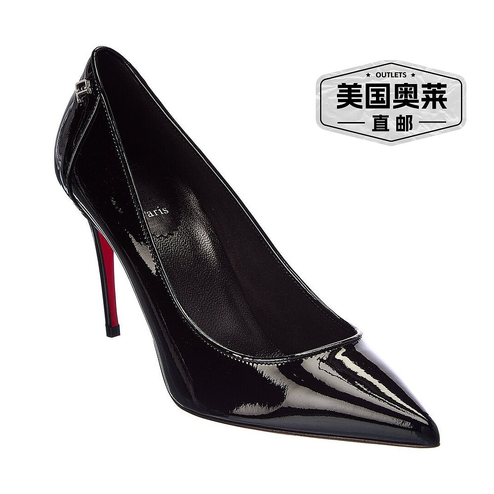 Christian Louboutin Sporty Kate 85 漆皮高跟鞋 - 黑色 【美国 - 图0