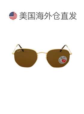 自营ray-banRay Ban Hexagonal Flat Lenses Polarized Brown Uni