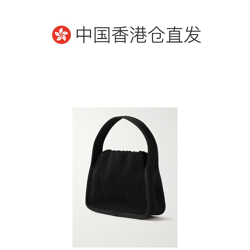 香港直邮潮奢 Alexander Wang 女士Ryan 罗纹针织小号手提包 - 图1