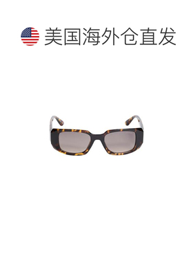 自营guessBeveled Geometric Sunglasses - dark havana/gradient