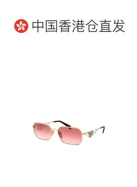 香港直邮PRADA 女士太阳镜 0PRA51S5AK40C SS2025 金色 Sunglasse