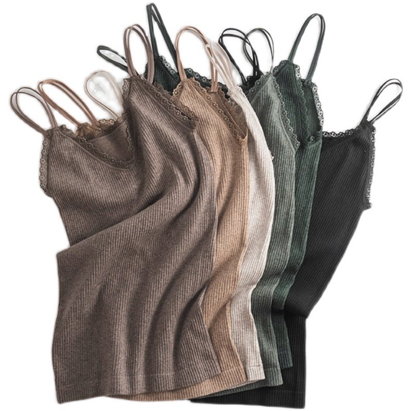 JA秋冬款金棉显瘦竖纹内搭蓄热加绒加厚吊带背心打底衫内衣女士,淘宝优惠券,粉丝福利购,淘宝优惠卷