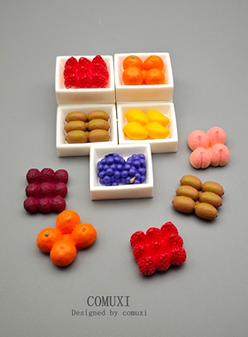 微缩仿真水果树脂桌面摆件