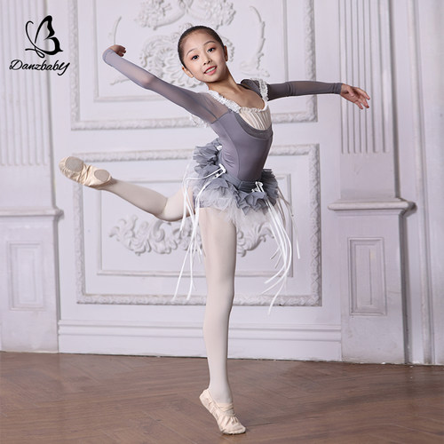 Danzbaby芭蕾舞练功舞蹈体操连体形体服芭蕾舞练功春夏体服BAS27 - 图3