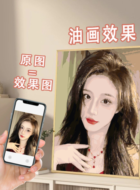 diy数字油画定制真人照片