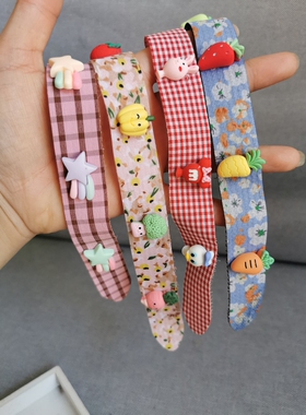 夏季儿童发箍小女孩防滑魔术贴
