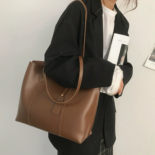 Вместительная и большая сумка через плечо, демисезонная сумка на одно плечо, 2020, популярно в интернете, подходит для студента