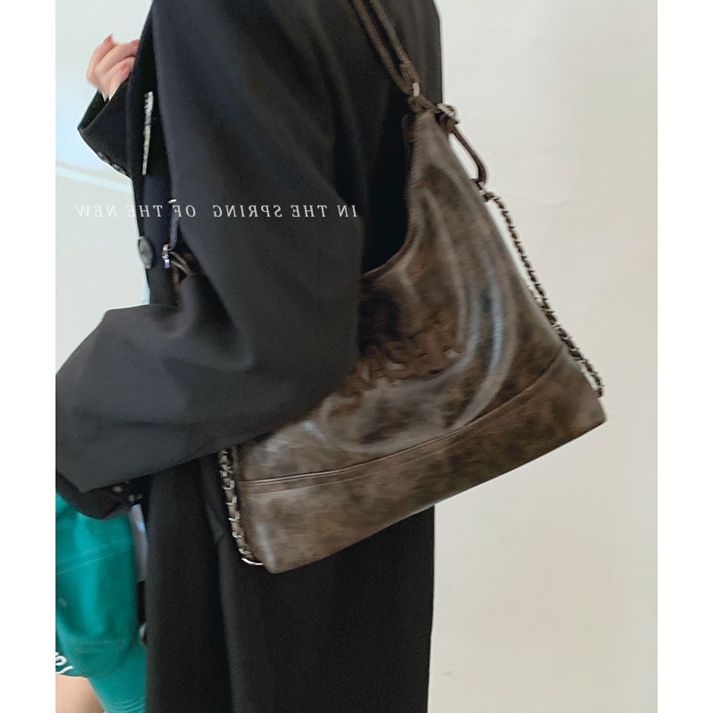 美拉德复古双肩包包女2023新款潮时尚托特包百搭大容量背包腋下,淘宝优惠券,粉丝福利购,淘宝优惠卷